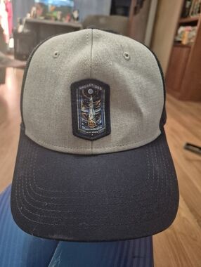 Blue Origins Patch Two-Tone Trucker Hat - Gray & Navy